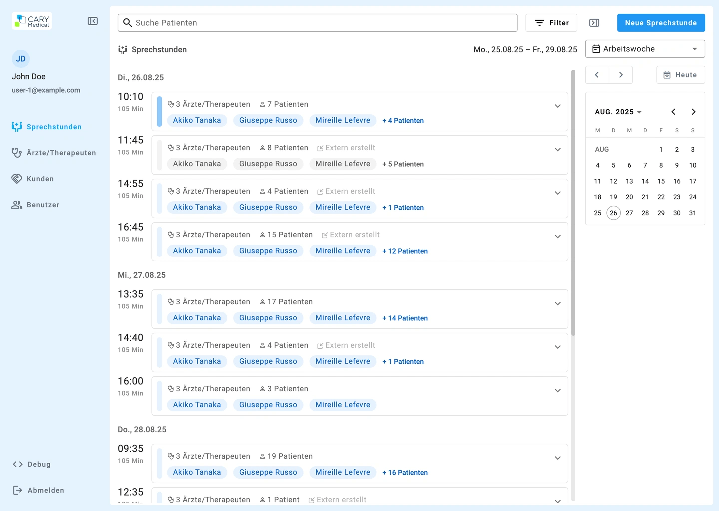 consultations sidespannels open